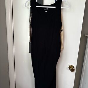 Isabel Maternity by Ingrid & Isabel Black Midi Dress